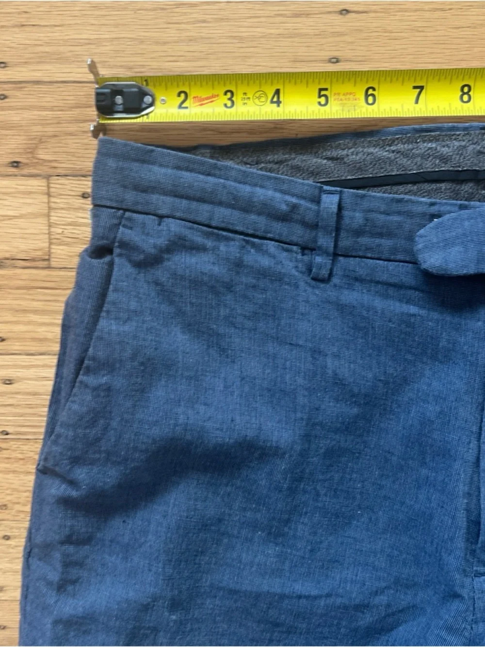 J Crew Chino Pants Men’s 36x32 Slim Bowery Blue Gray Linen Blend